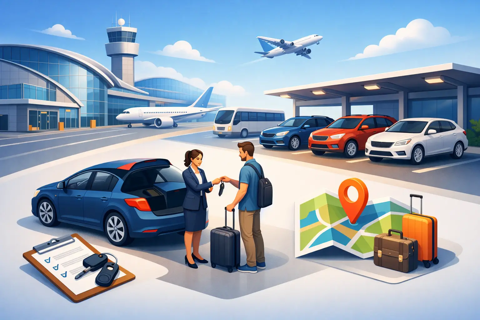 How Airport Pickup Car Rental Works