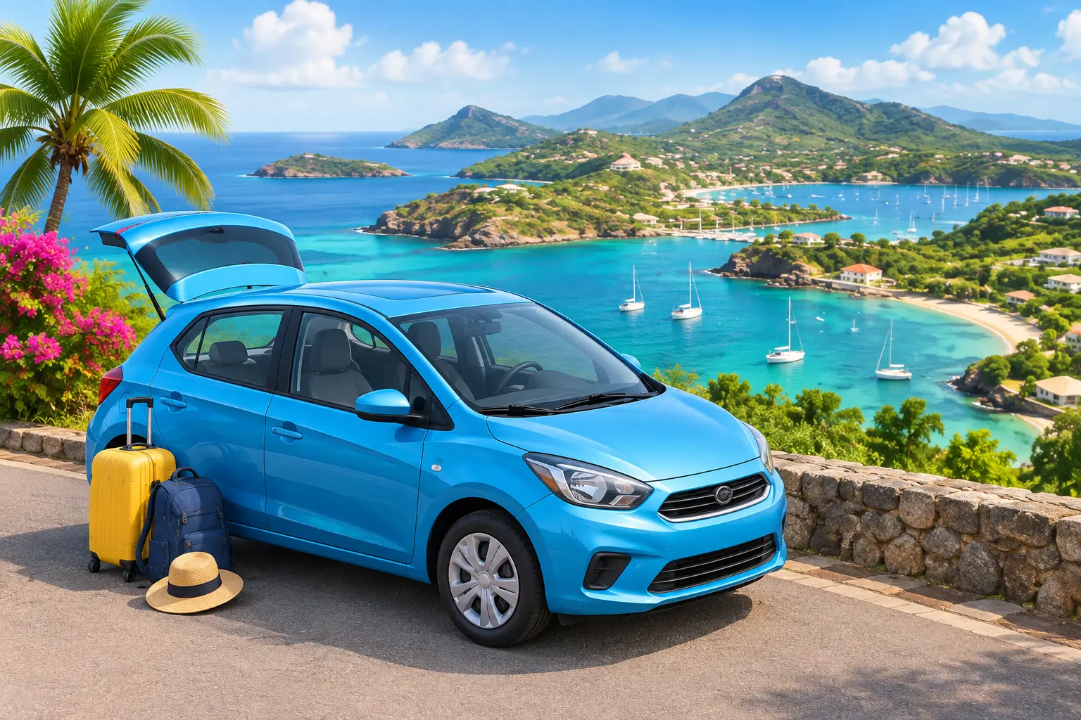 Compact Car Rental Review Antigua for Island Trips